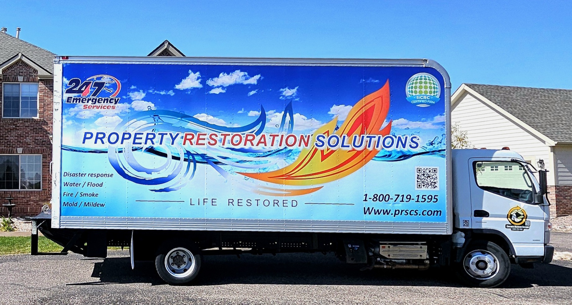 Property Restoration Solutions Branded Trailer