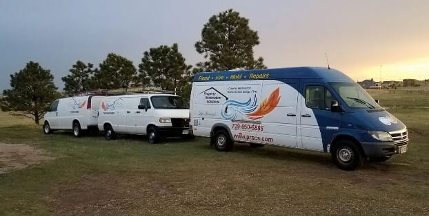 Property Restoration Solutions Branded Vehicles